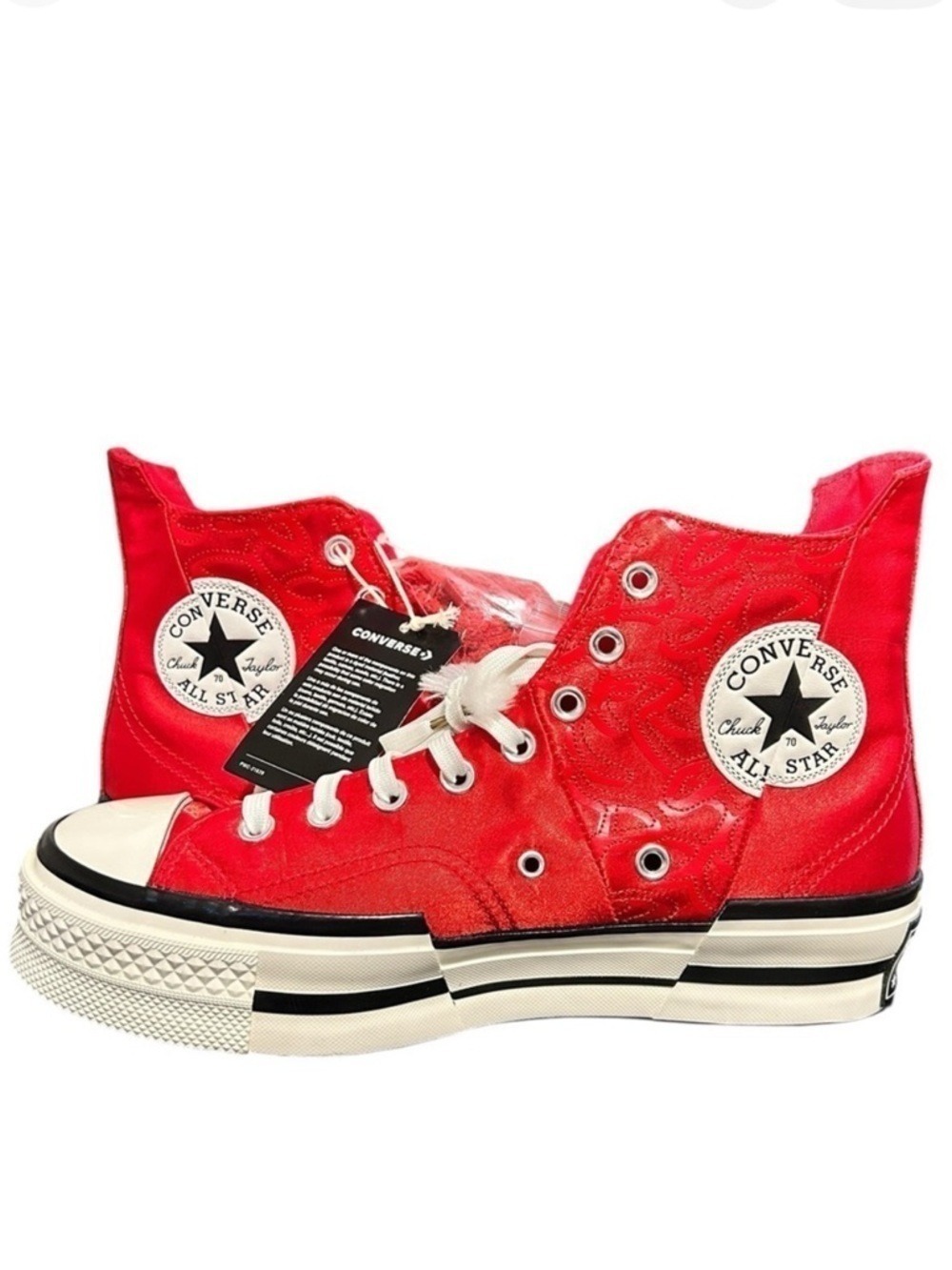 NWT Converse Chuck Taylor All Star 70 Plus High China New Year Red Satin RARE